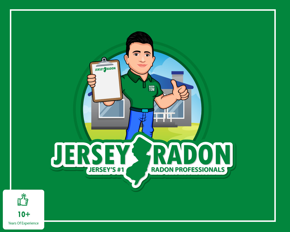 jersey radon with radon tom and 10+ years of experience badge