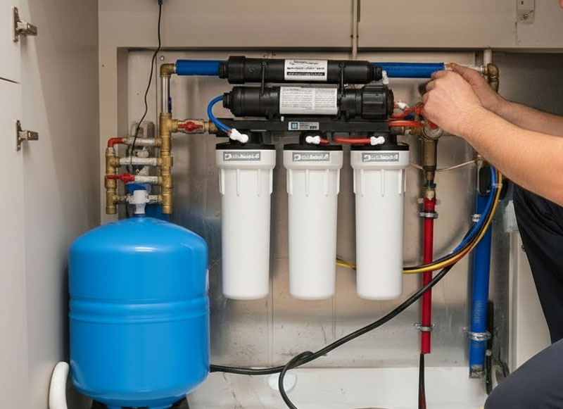 profesionally installed water filter in new jersey