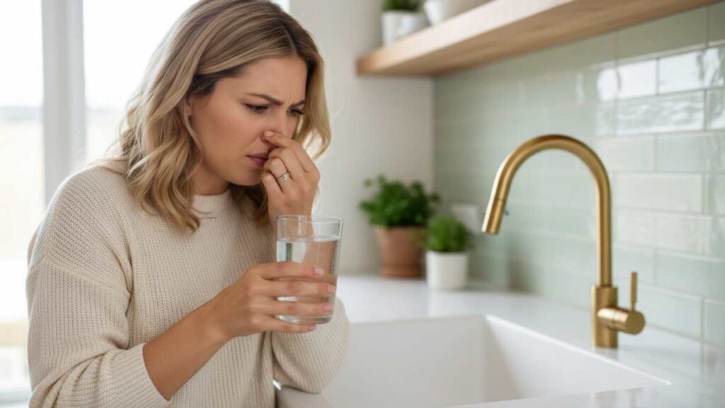 smelly water from home tap in new jersey