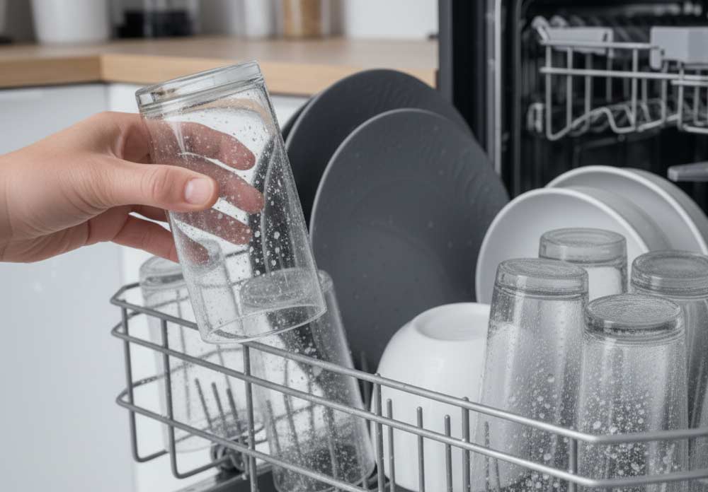 spots on dishes after dishwasher
