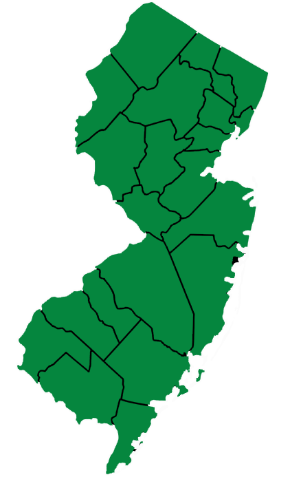 New Jersey Water Treatment and Radon Removal Company Service Area