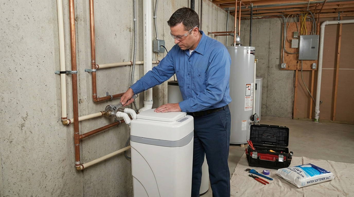 City Water Doesn't Mean Soft Water — Why NJ Municipal Customers Need Softeners Too 1 Professional Water Softener Installation