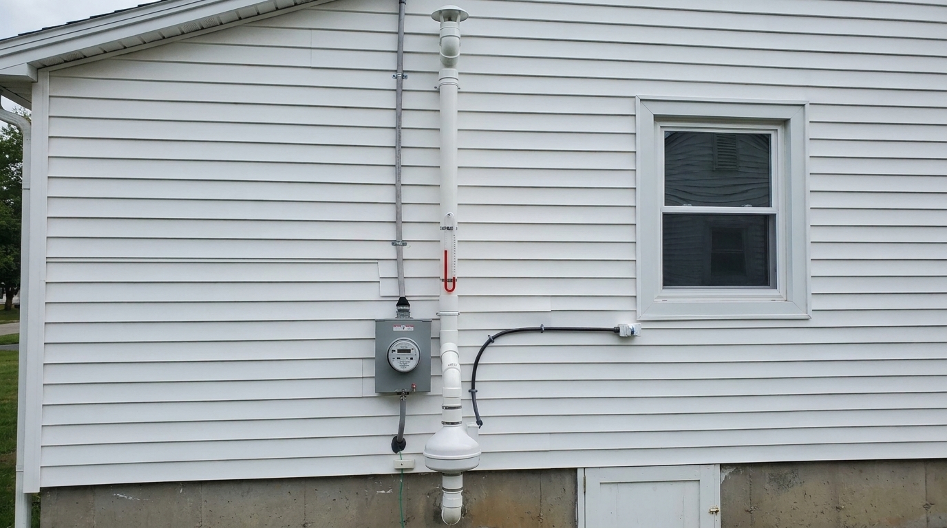 Home Radon Mitigation Installation