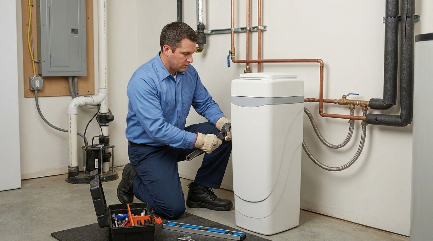 Hard Water in New Jersey Homes 1 Professional Water Softener Installation in residence
