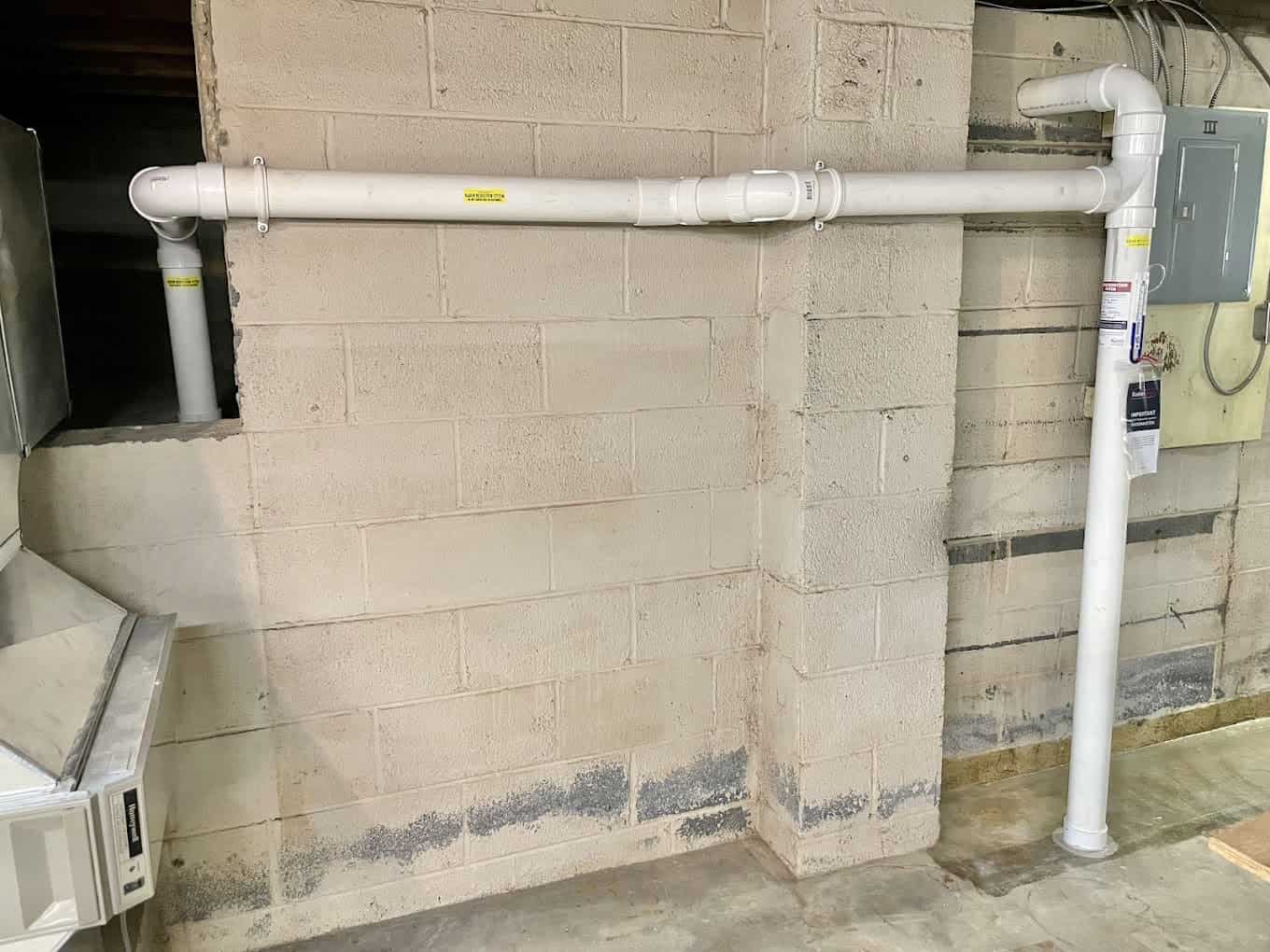 Home Radon Mitigation Installation