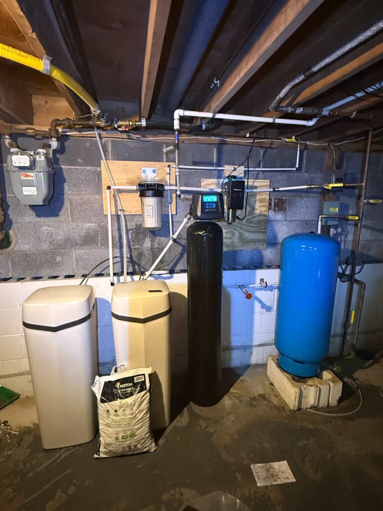 new jersey home installation company installs water softener and water filtration
